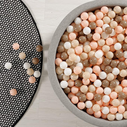 GOGOSO Ball Pit Balls for Toddles, Kids Plastic Balls for BallPit, Pool, Baby Party Accessories, Birthday Decoration 50 100 200 500 1000