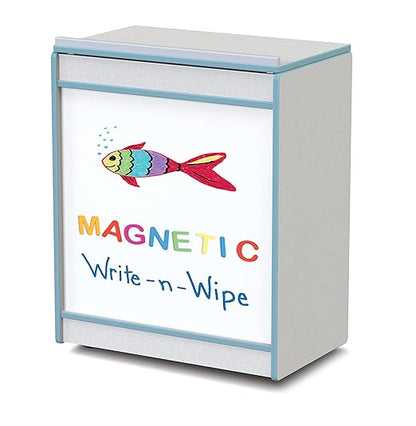Jonti-Craft Rainbow Accents 0543JCMG131 Big Book Easel - Magnetic Write-n-Wipe - Coastal Blue