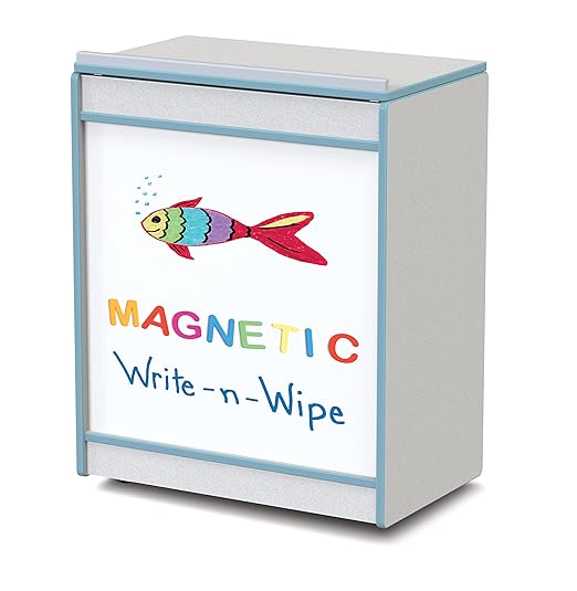Jonti-Craft Rainbow Accents 0543JCMG131 Big Book Easel - Magnetic Write-n-Wipe - Coastal Blue