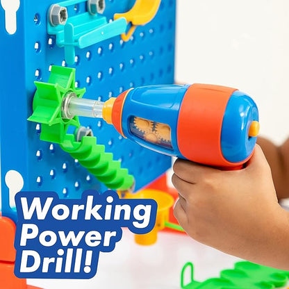 Educational Insights Design & Drill Marble Maze, Marble Run STEM Toy, Over 50 Pieces, Ages 5+