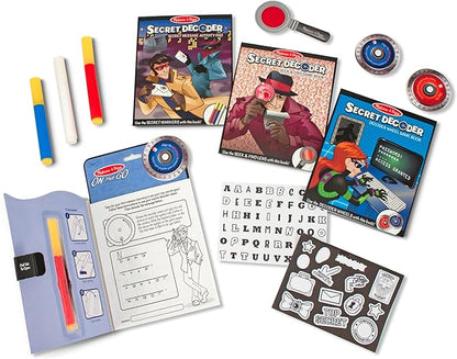 Melissa & Doug On the Go Secret Decoder Deluxe Activity Set and Super Sleuth Toy