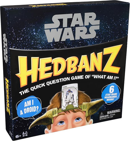 Spin Master Games, Star Wars Hedbanz, Hilarious Picture Guessing Board Game Featuring Classic & Modern Characters, Star Wars Trivia, for Family & Kids, 2-6 Players, for Ages 6 & Up
