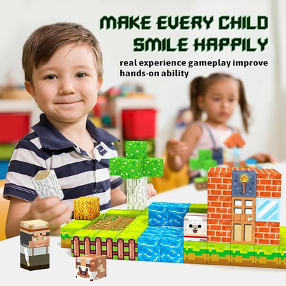 Magnetic Blocks, Magnetic Building Blocks for Kids Toys, Creative Preschool Sensory Autism Magnet Toys for Ages 3-5 5-7 8-13,Christmas Birthday for 3+ Years Old Girls & Boys