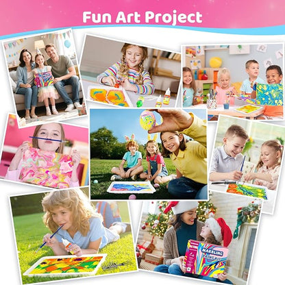 Water Marbling Paint for Kids, Easter Basket Stuffers,Birthday Gifts for Kids 3+ Years Old,Arts and Crafts for Girls Boys Ages 8-12 6-8 3-5,STEM Science Toys