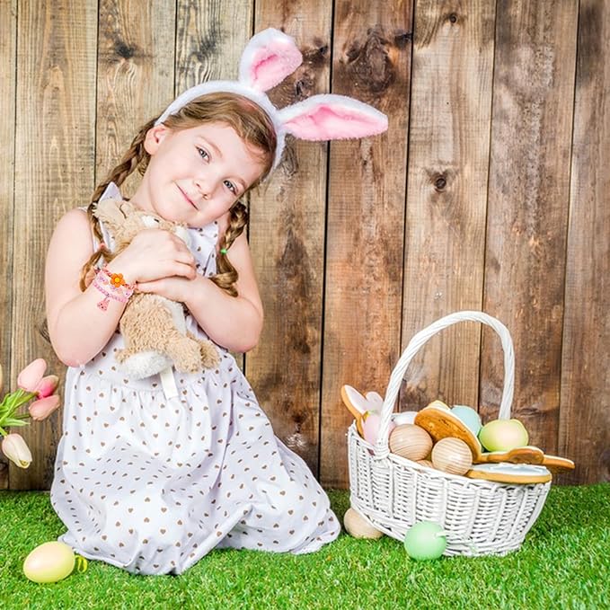 PinkSheep Bracelets for Girls, 18pc/24pc Colorful Beaded Stretch Bracelets for Little Girl Teen Girl, Friendship Bracelet Bracelets Bulk Stackable Bracelets, Cute Things for Girls (18PC)