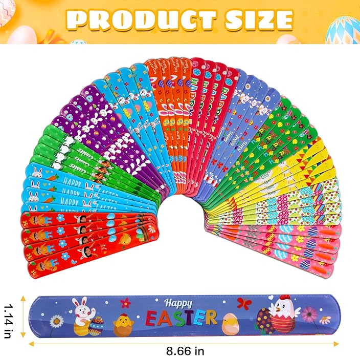 Valentines day gifts - 48Pcs Valentines Slap Bracelets toys for Kids School Class Classroom Valentines Day Cards Gifts Prizes Party Favors