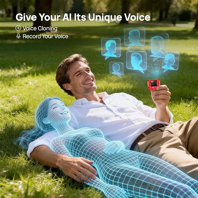AIPI-Lite AI Robot, Smart Customizable Character with Voice Cloning, GPT Model Access, Memory Storage, and Real-Time Interactive Reactions