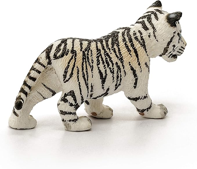 Schleich Wild Life, Animal Figurine, Animal Toys for Boys and Girls 3-8 Years Old, White Tiger Cub, Ages 3+