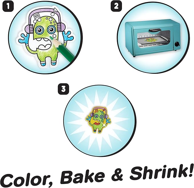 Shrinky Dinks Cool Stuff Activity Set, Kids Art and Craft Activity Set, Kids Toys for Ages 5 Up, Gifts and Presents by Just Play