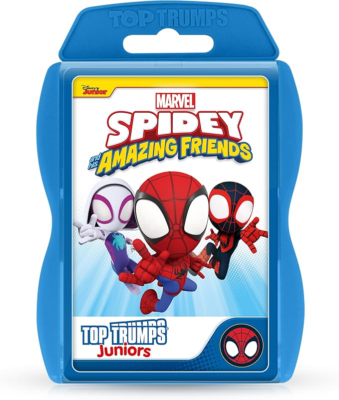 Top Trumps Spidey & Friends Junior 5-in-1 Card Game for Kids Ages 3+, 2+ Players, Portable Travel Game, Memory, Strategy, Trivia, Educational, Multicolor, Unisex, Standard Edition