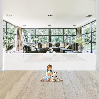 180 Inch Extra Wide Retractable Baby Gates Extra Wide Dog Gates for The House Extra Wide Pet Gates for Dogs Extra Wide Baby Gates Extra Long Baby Gates for Large Openings Extra Large Pet Gate