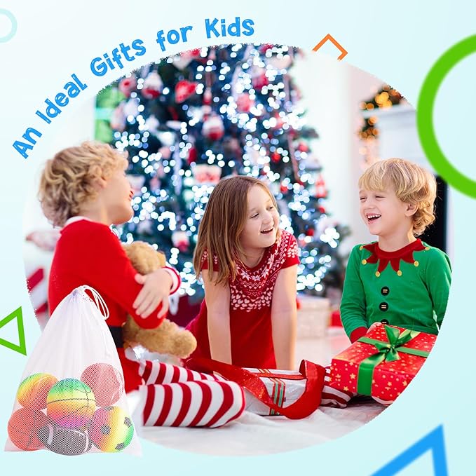 PlayZap 7-Piece Soft Ball Set for Toddlers & Kids - Includes 5” Playground Balls, Soccer, Football & Basketball - Great for Home, Yard, Pool, Classroom & Park for Boys & Girls Easter Gifts