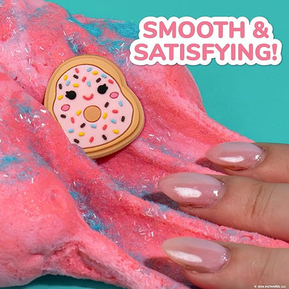 Original Squishmallows Dabria The Donut Premium Cloud Slime, Donut-Scented, 8 oz., Storage Container with Figurine Topper, Rubber Charm, Goodie Bags Stuffers, Kids Party Favors, Sensory Toys