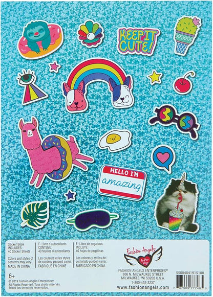 Fashion Angels 1,000+ Totes Adorbs Sticker Book, Includes Fun & Colorful Craft Stickers, Ideal for Accessorizing Kids & Teens Notebooks, Journals & More