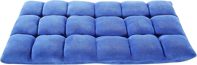 Lounge Adjustable Recliner Rocker Memory Foam Armless Floor Gaming Ergonomic Chair, Royal Blue 43.3D x 21.5W x 5.5H in