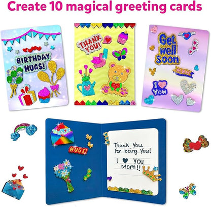 Skillmatics Art & Craft Activity - Foil Fun Card Making Set, No Mess Art for Kids, Craft Kits & Supplies, DIY Creative Activity, Valentine's Day Gifts for Girls & Boys Ages 4, 5, 6, 7, 8, 9