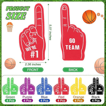 Aoriher 120 Pcs Basketball Sports Party Favors Set Serve 24, Basketball Goodie Bulk Foam Finger Mini Stress Ball Slap Bracelet Charm Bracelet Stamp for Girl Boy Kids Basketball Theme Party Supplies