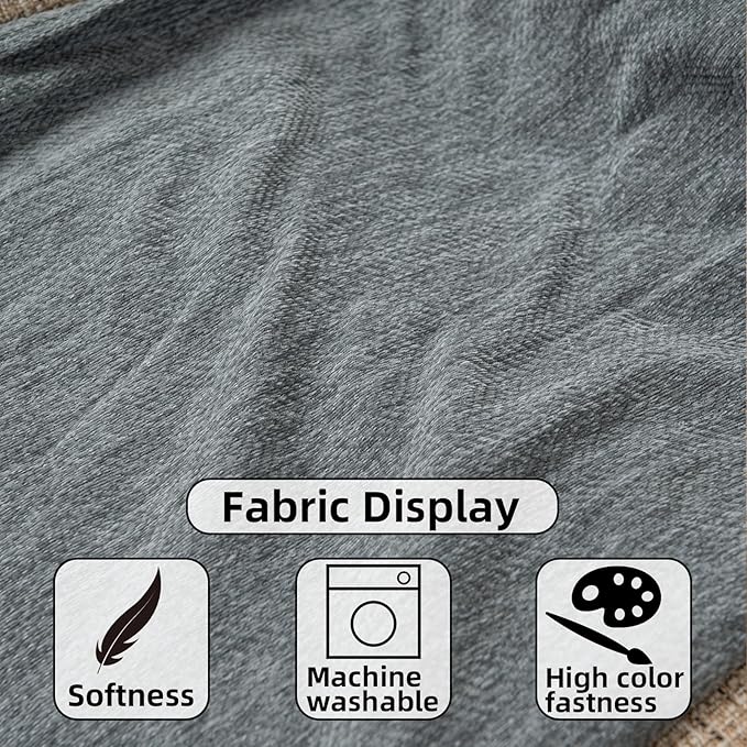 Recliner Chair Covers Lazy Boy Recliner Covers Armchair Cover Blanket Sofa Thick Soft Fabric Living Room Bedroom Throw Washable Sofa Slipcovers for Pets Kids (Gray)