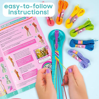 Just My Style On-The-Go Jewelry Studio – Bracelet-Making Travel Kit – DIY Bead & Braid Set for Kids Ages 6+