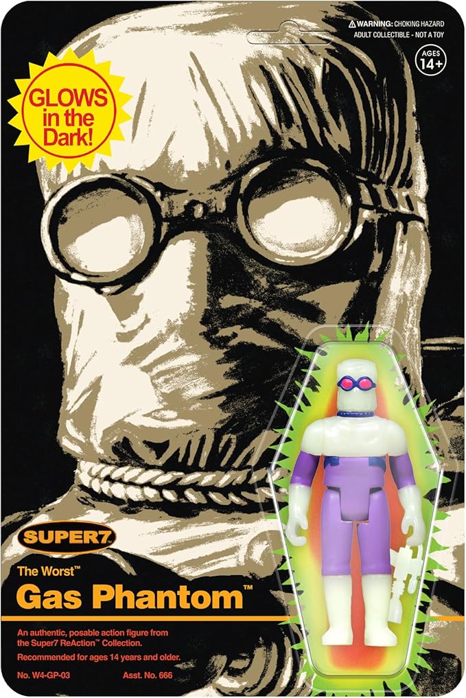 Super7 The Worst Killer Gas Phantom (Monster Glow) - 3.75" The Worst Action Figure Collectibles and Retro Toys