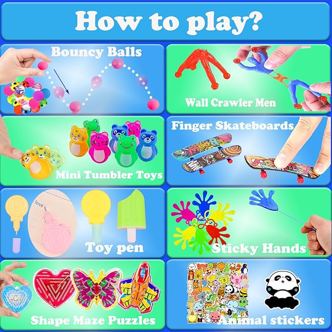 148 Pcs Party Favors for Kids 4-8-12 Assortment Toy,Treasure Box Toys for Classroom Prizes Reward,Carnival Prizes,Goodie Bags Stuffers Pinata Fillers,Stocking Stuffers for Boys and Girls