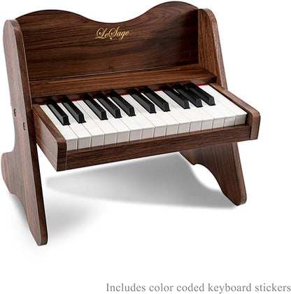 LeSage Kids Piano Keyboard, 25 Keys Digital Piano for Kids, Volume Adjustable, Mini Music Educational Instrument , Wood Toy for Toddlers