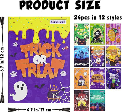 KiDEPOCH Halloween Mini Coloring Books, 24pcs Small Coloring Booklets for Party Favors Bulk, Great Creativing Gifts for Daily