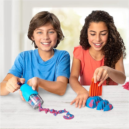 Kinetic Sand, Sandisfying Set with 2lbs of Sand and 10 Tools, Play Sand Sensory Toys for Kids Ages 3 and up