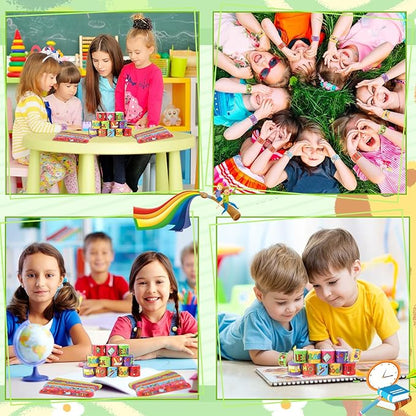 JUNEBRUSHS Back to School Slap Bracelets, 56 Pcs Welcome Back to School Gifts for Kids Students Party Favors Colorful Snap Bracelets Wristbands for First Day of School Party Supplies Decorations