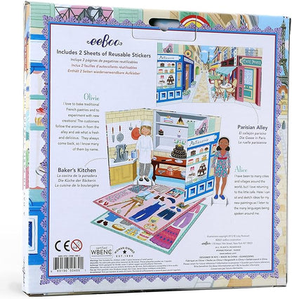 eeBoo Musician and Artist Paper Doll Reusable Set