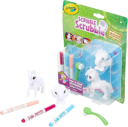 Crayola Scribble Scrubbie Safari 2 Pack Animal Toy Set Age 3+