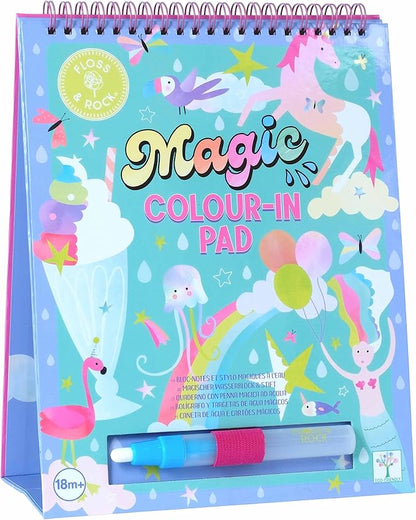 Floss & Rock Fantasy Easel Watercard and Pen Kit, 10.23-inch Length, Learning Materials, Drawing and Painting