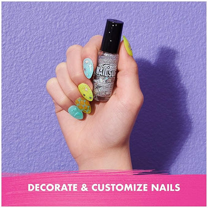 Cool Maker, GO GLAM Nail Surprise Shimmer Exclusive Manicure Set with 2 Press on Nails Styles and More, Nail Kit Kids Toys for Ages 8 and up