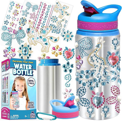 PURPLE LADYBUG Decorate Your Own Water Bottle for Girls - Great Gift for Girls, Fun DIY Crafts Activity, & Birthday Gifts Ideas - 6 Year Old Girl Birthday Gift, Girls Gifts Age 6-8