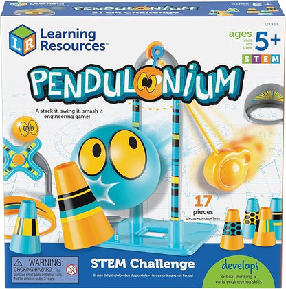 Learning Resources Pendulonium STEM Challenge, Kids Pendulum Game, 16 Pieces, Ages 5+