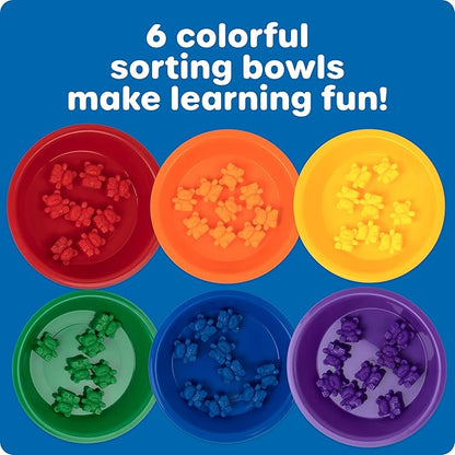 Learning Resources Baby Bear Sorting Set - Counting Toys, Color Recognition, Fine Motor Skills, 108 Pieces, Ages 3+