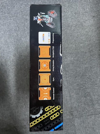 5-in-1 Building Toys with LED Light, APP & Remote Controll Building Block Set, 604 PCS RC Tech Rechargeable Tank Robot Sleigh Tracked Racer Toy, Gift for Kids Boys Girls Ages 6 7 8 9 10 11 12+