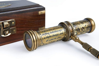 Handmade Kaleidoscope Educational Vintage Collection | Birthday | Any Occasion Gift for Kids and Adults (with Handle, One)