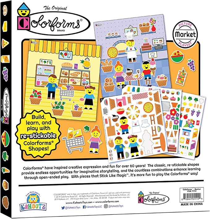 Colorforms Picture Play Set for 3+Years - Market