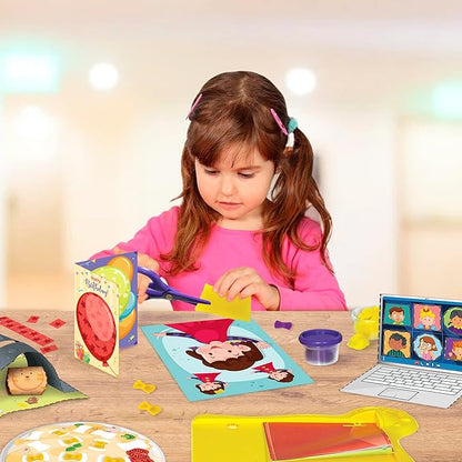 Imagimake My First Craft Kit | Arts and Crafts for Kids Ages 3-5 | Toddler Craft Kit with Scissor Skills | Toddler Girl Toys | 3-Year-Old Girl and Boy Gifts