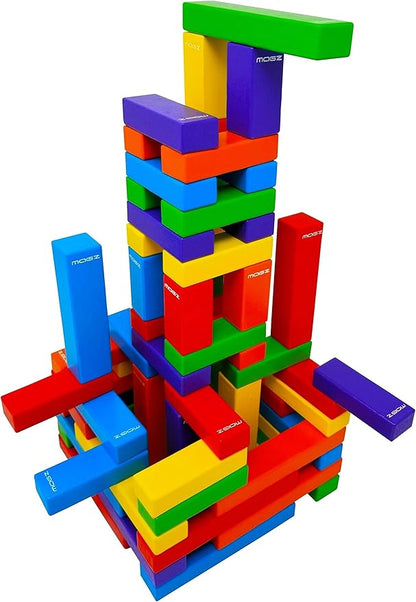 Magz Wooden Bricks 60 Piece Magnetic Building and Stacking Blocks Set
