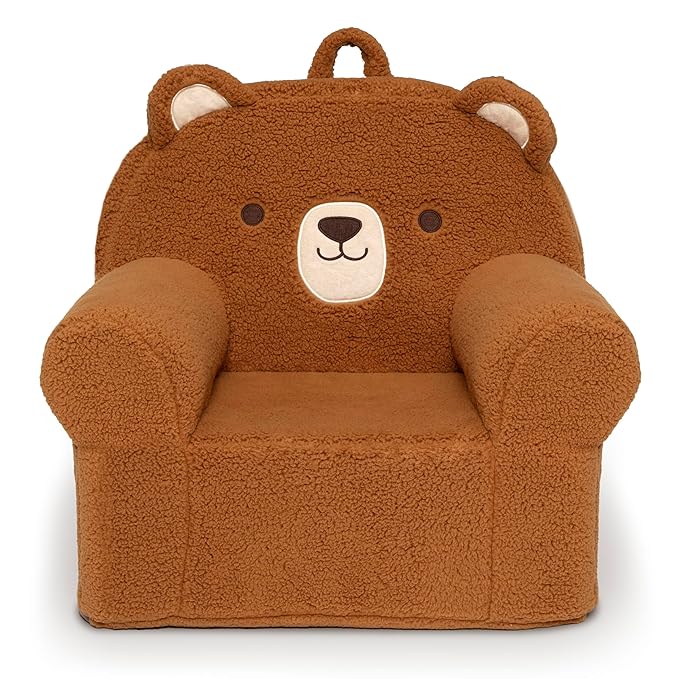Delta Children Deluxe Cozee Chair, Brown Teddy Bear