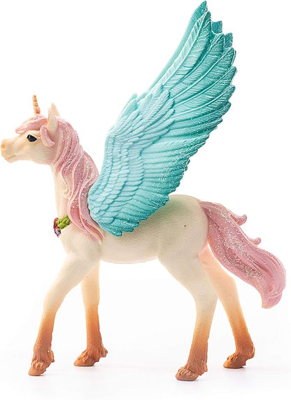 Schleich bayala, Unicorn Toys for Girls and Boys, Decorated Baby Unicorn Pegasus Toy Figurine, Ages 5+