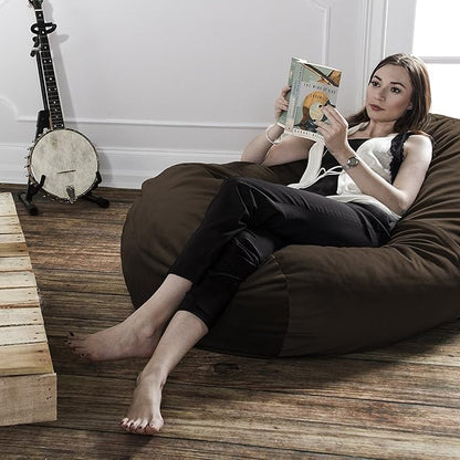 Jaxx Sofa Saxx Bean Bag Lounger, 4-Feet, Chocolate