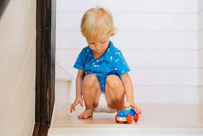 3 Piece Tegu Magnetic Racer Building Block Set, Poppy Big Top