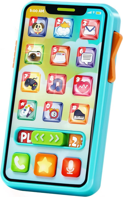 JOYIN Baby Toys 6-12 Months - Cell Phone with 4 Game Modes & 50+ Music and Learning Phrases, Educational Toys for Toddlers, Kids Phone Birthday Gifts for Girls Boys Age 1 2 3 Year Old