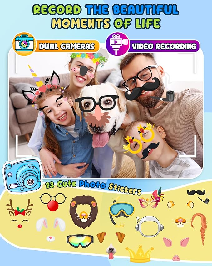 UCIDCI Kids Smart Phone Toys for Girls Toddler Phone Toys with Learning Games, Christmas, Birthday Gifts for 3 4 5 6 7 Year Old Boys Blue