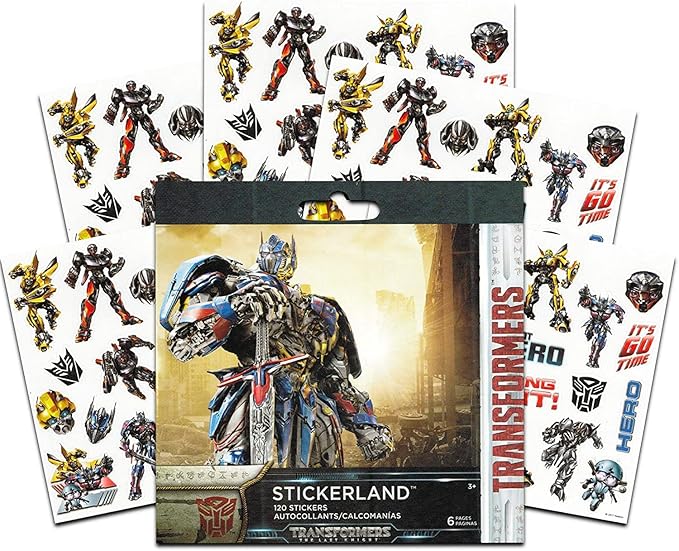 Transformers Imagine Ink Coloring Book Super Set with Over 200 Transformers Stickers (Includes Mess-Free Marker)