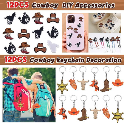 Cowboy My First Rodeo Party Favors, Horses Themed Party Bags for Kids Birthday Party Decorations