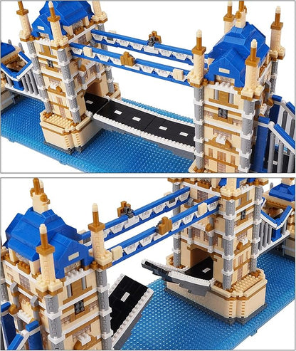 Building Blocks Set, London Tower Bridge Model Micro Mini Blocks, 3800 PCS Architecture Model Kits
